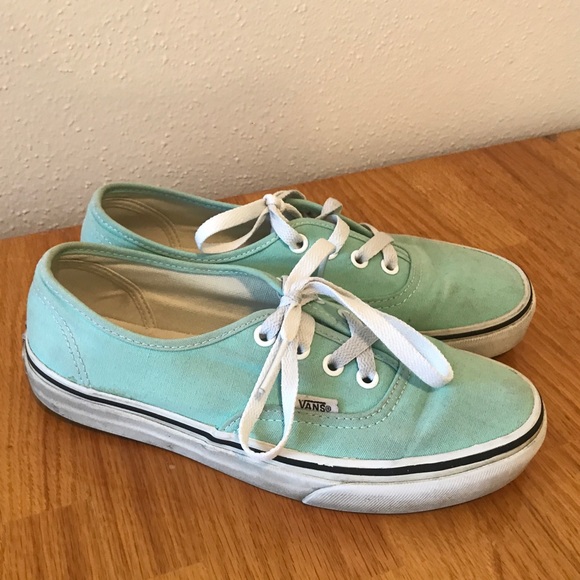 mint blue vans